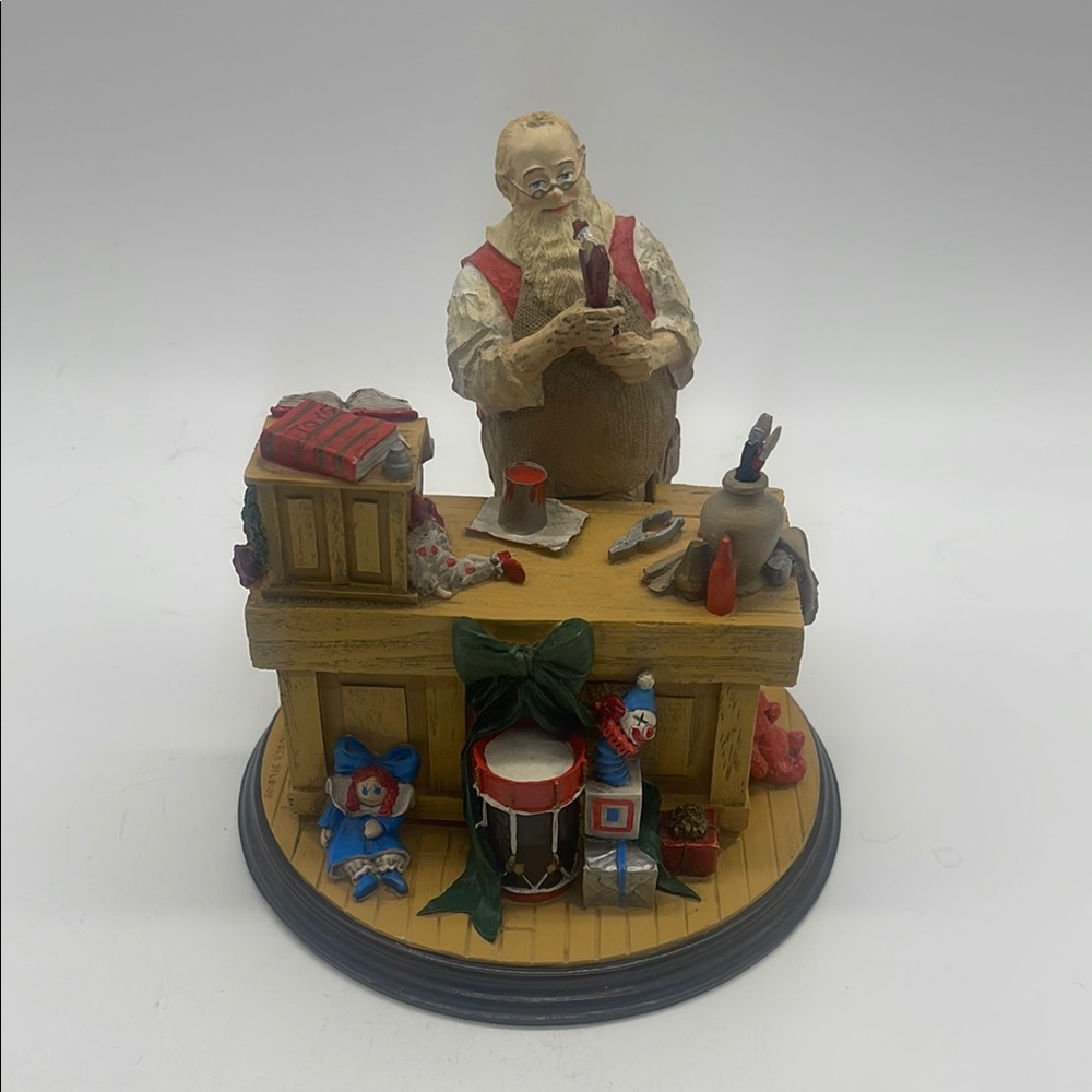 Santa’s Workshop Figurine, The Rockwell Heirloom Santa Collection